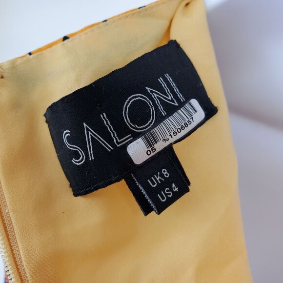 Saloni 100% Silk Lea Boho Chic Hourglass Resort Vacation Maxi Formal Dress 6 - Picture 4 of 14